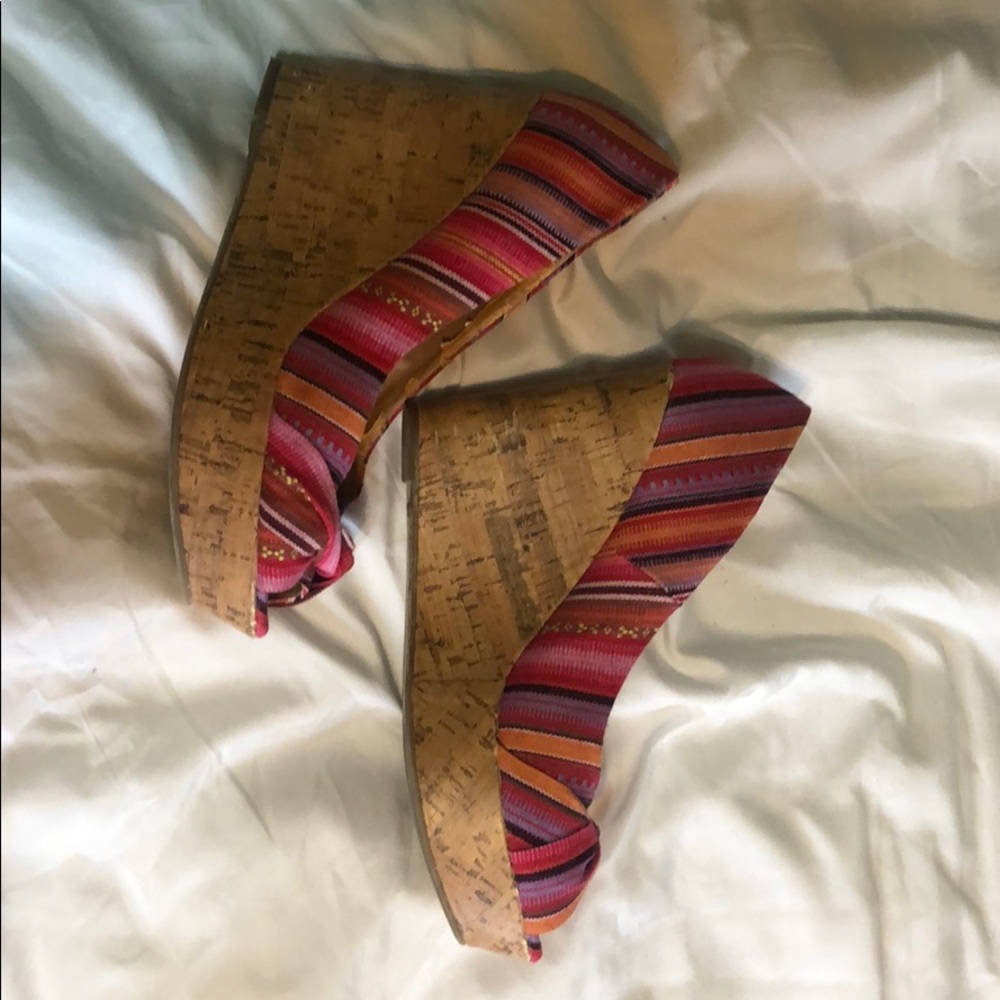 Cute vibrant wedges